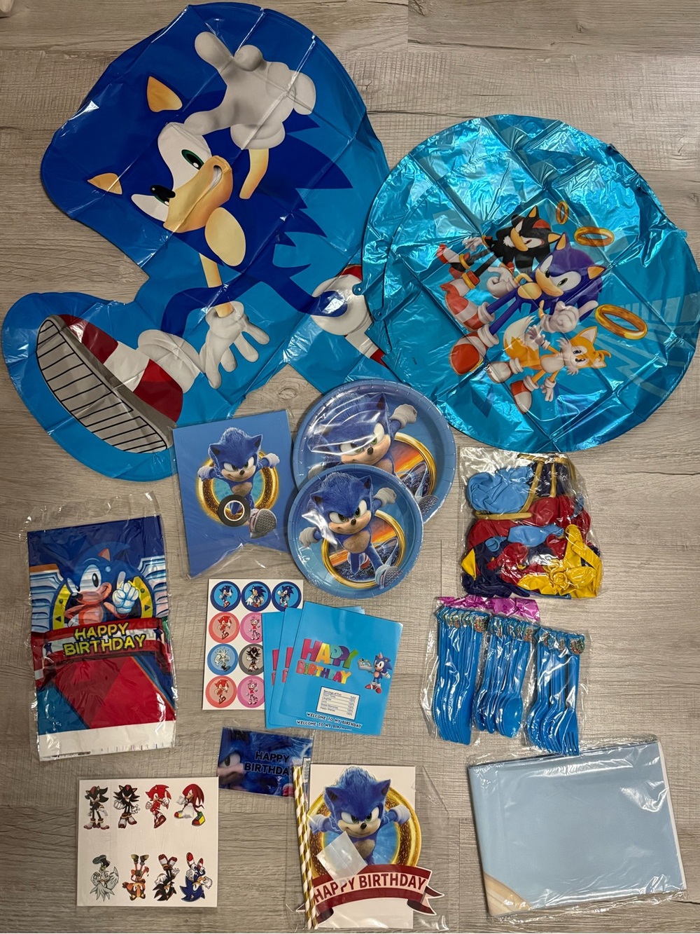 Sonic Birthday Party Set!